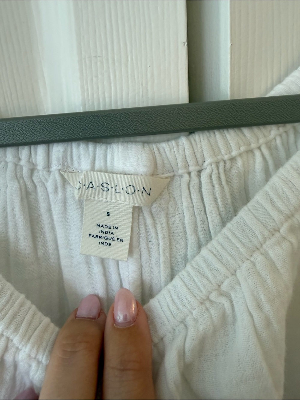 Caslon cotton white blouse nwot size small - Picture 3 of 5